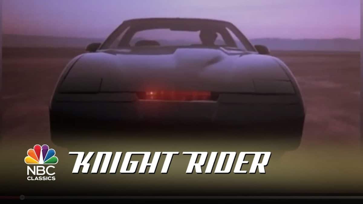 KITT aus Knight Rider von vorne gefilmt