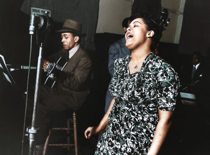 Billie Holiday im Tonstudio