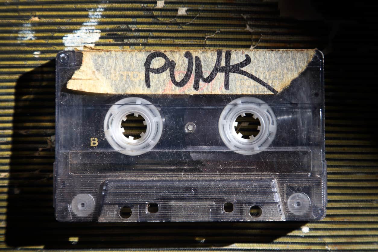 Musik Kassette mit der Aufschrift Punk