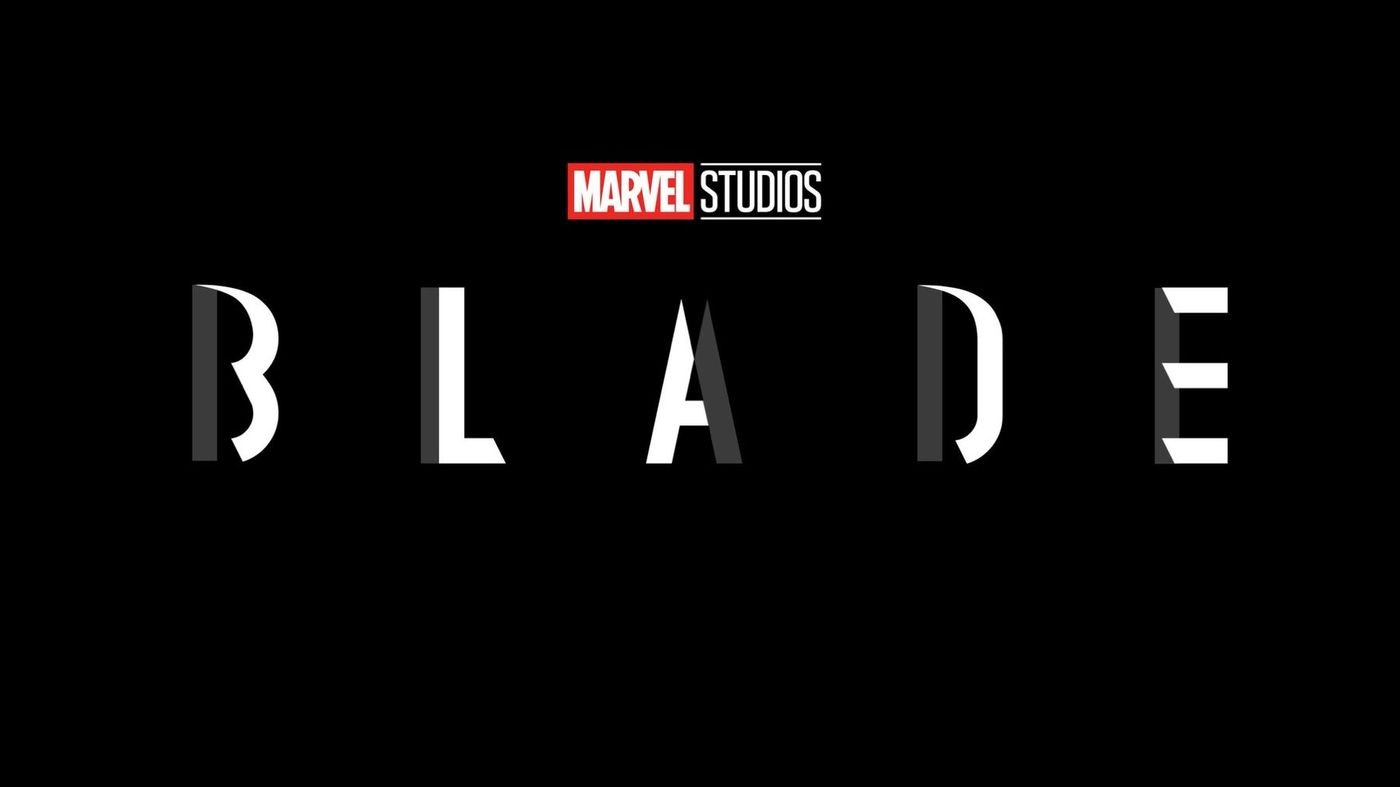 Blade Logo der MArvel Studios auf schwarzen Hintergrund