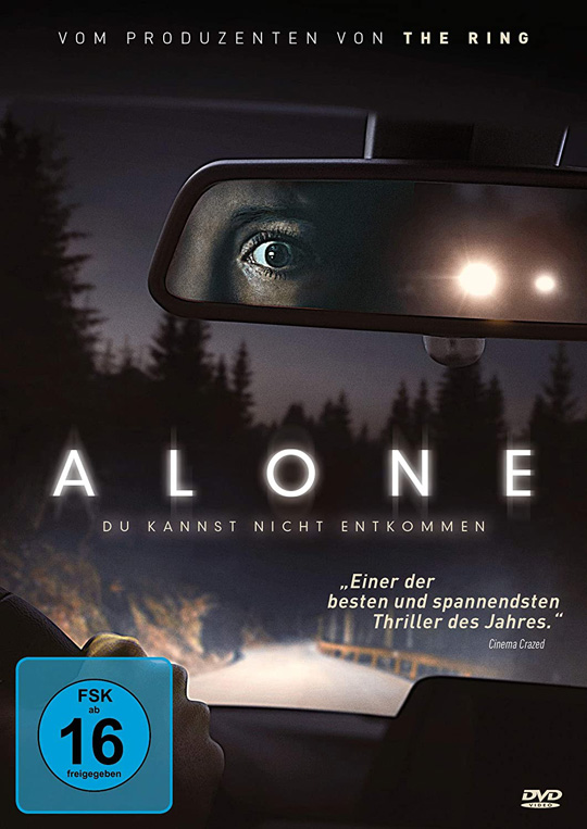DVD COVER ZU "ALONE" Ein Thriller von Koch Films