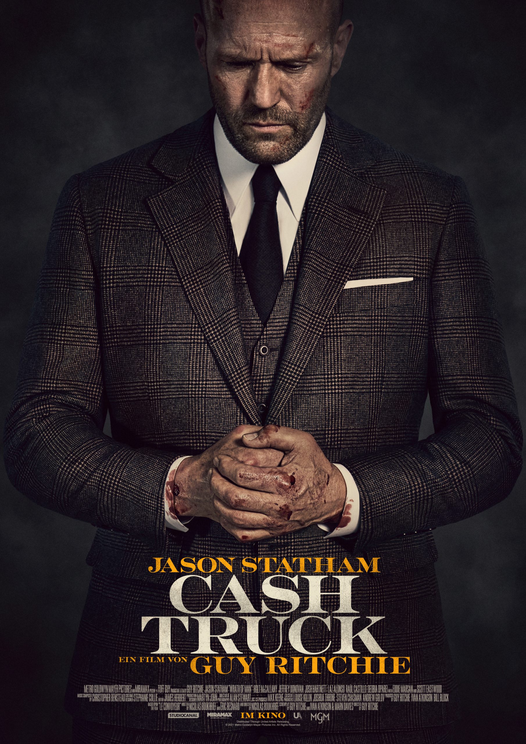 Jason Statham auf einem Plakat zum Film Cash Truck