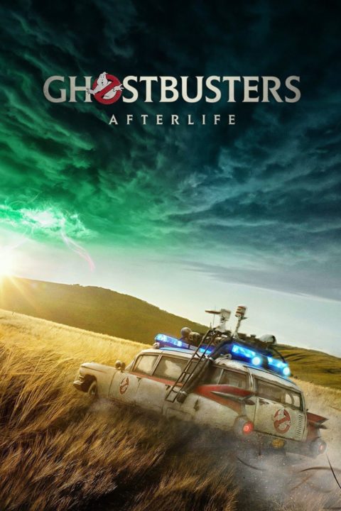Poster zu Ghostbusters zeigt das berühmte Auto