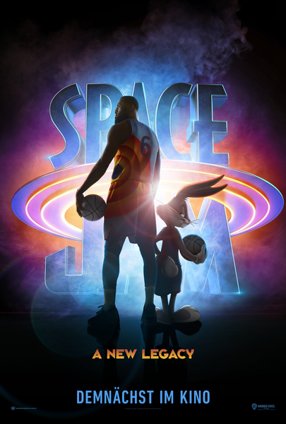 Space Jam New Legacy Poster mit LeBron James