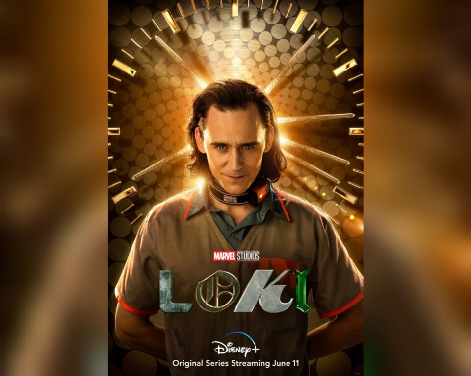 Tom Hiddleston auf dem offiziellen Poster zur Disney Serie Loki, die im Juni auf dem Streamingportal Disney+ startet