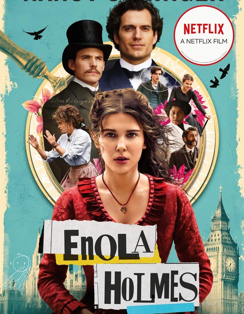 Poster zur Buchverfilmung von Enola Holmes mit Millie Bobby Brown und Henry Cavill