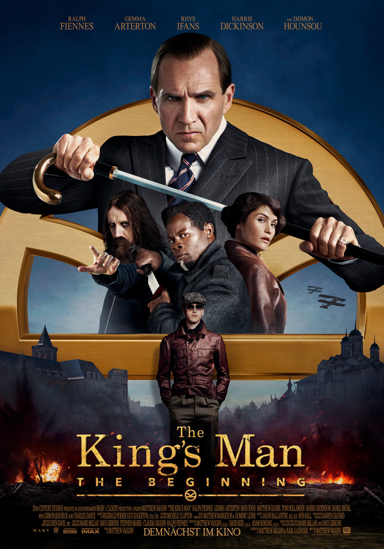 Poster mit Schriftzug zum kommenden Film The King`s Man The Beginning