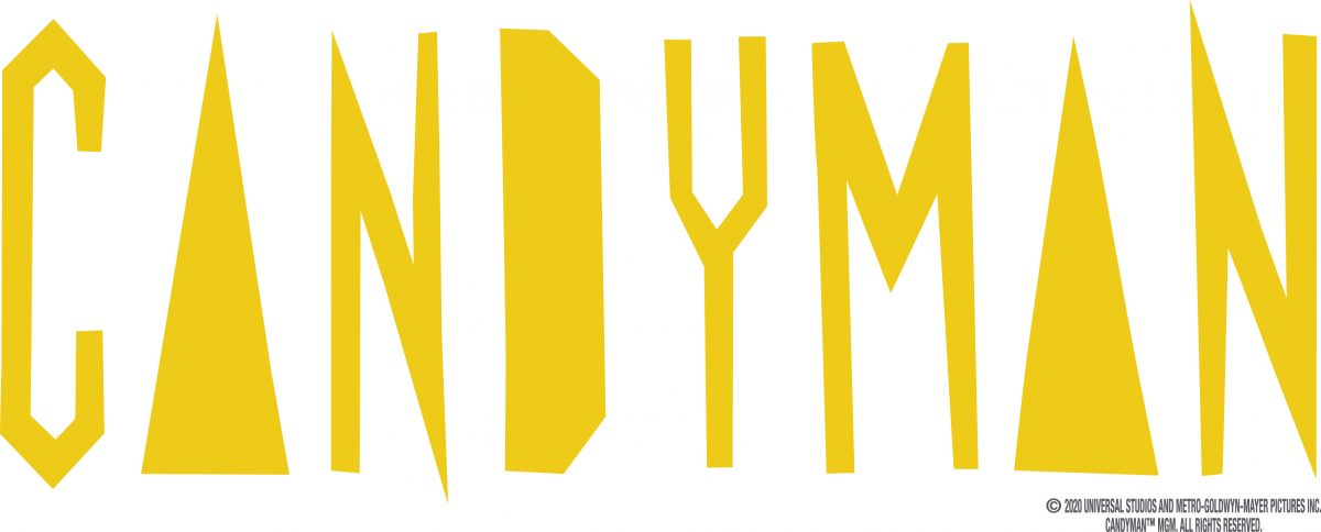 Candyman Schriftzug in gelb