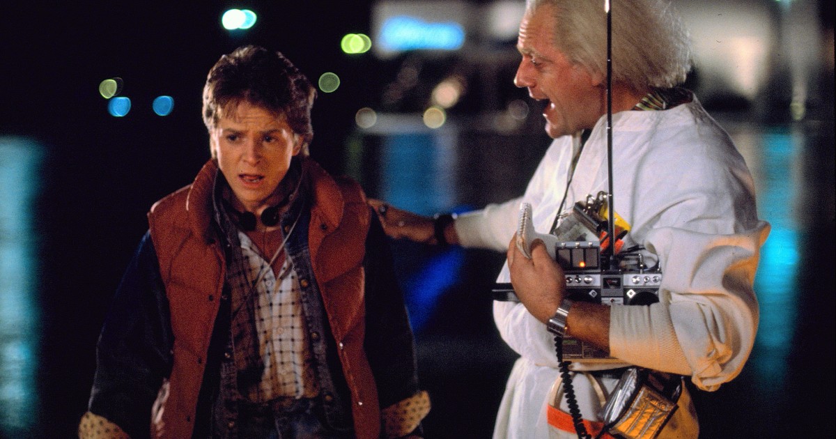 Marty McFly (Michael J. Fox) und "Doc" Emmett Brown (Christopher Lloyd) 