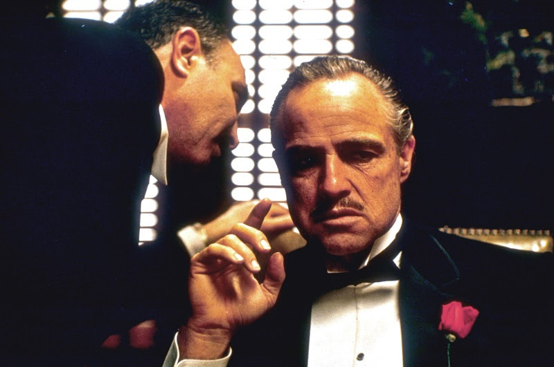 Marlon Brando in "Der pate" als Don Corleone