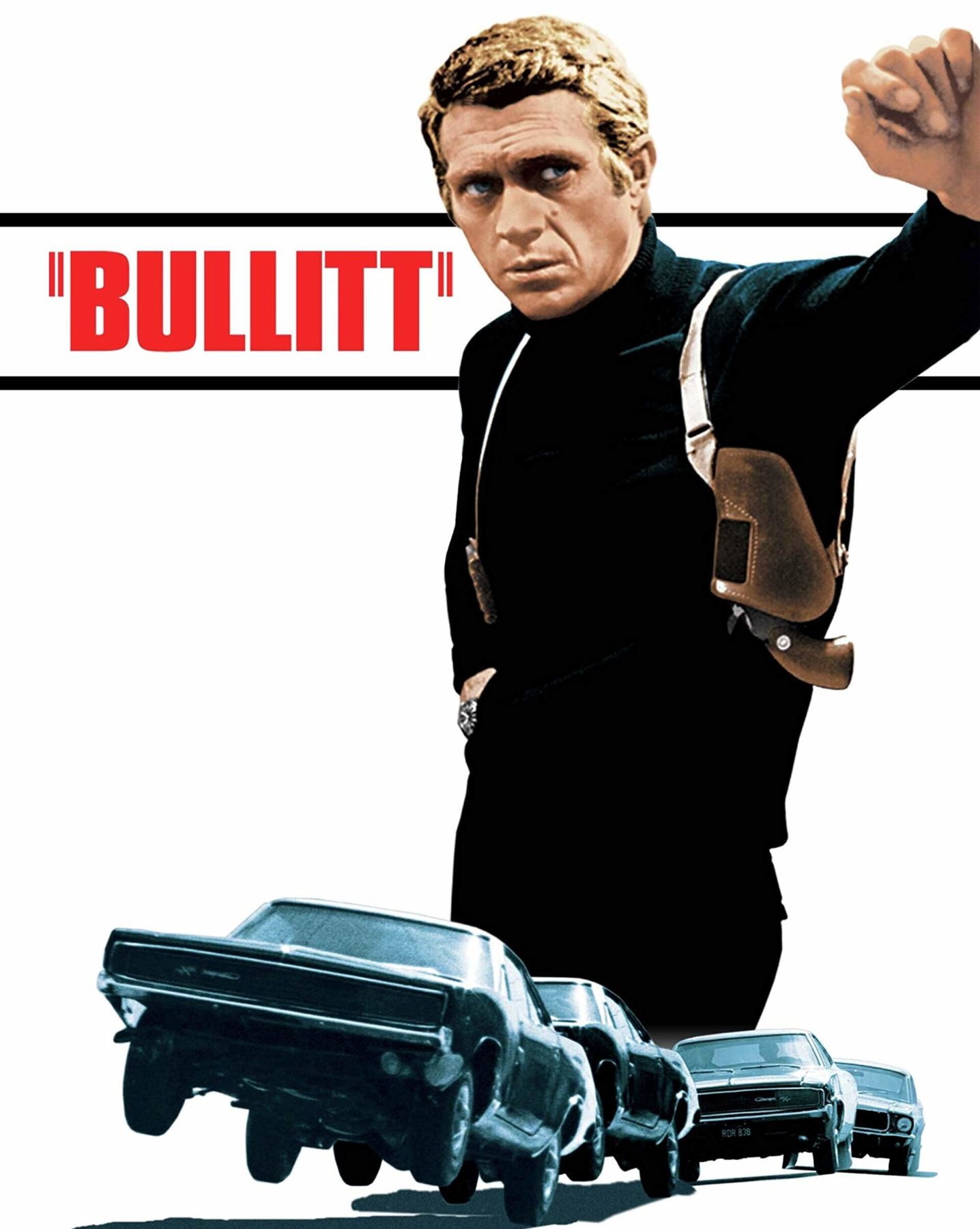 Steve McQueen auf dem Filmplakat zu Bullit