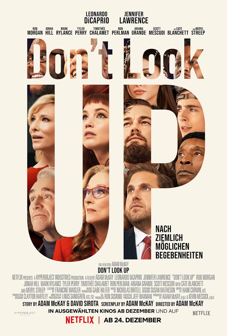 „Don`t Look Up“ ist eine vielschichtige Endzeit-Satire
