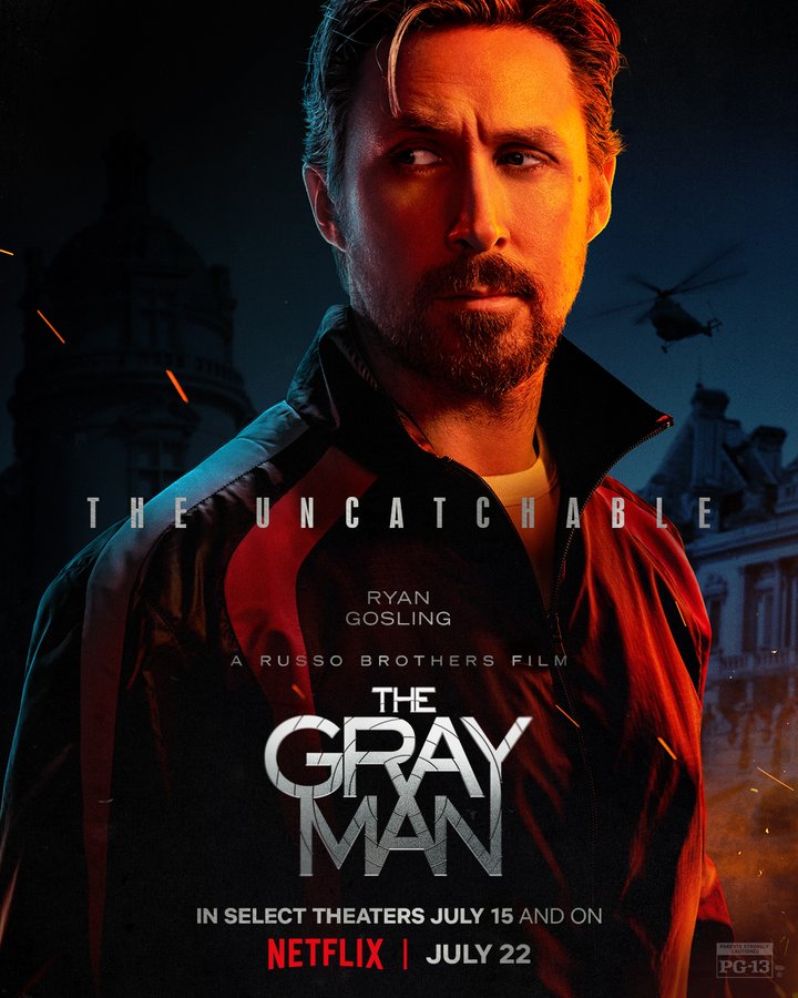 Ryan Gosling auf dem Poster zu The Gray Man