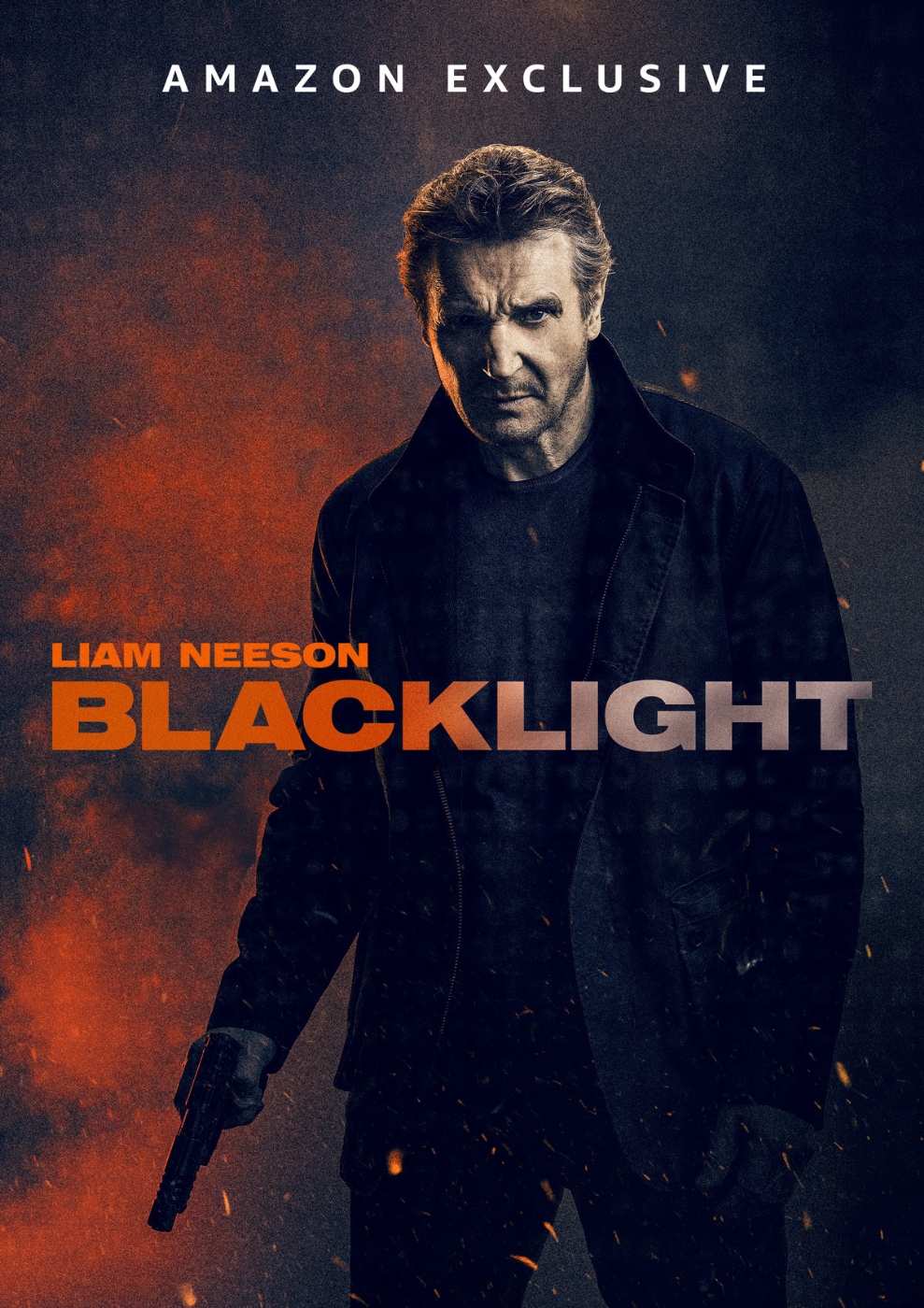 Blacklight Filmposter mit Liam Neeson