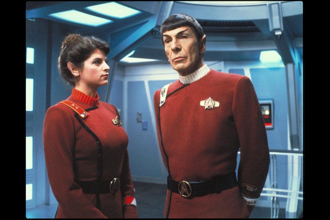 Lenoard Nimoy (rechts im Bild) in Star Trek 2: Der Zorn des Khan