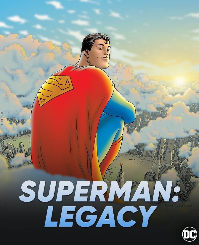 Action Comic 2005 mit Superman oberhalb von Metropolis siztzend