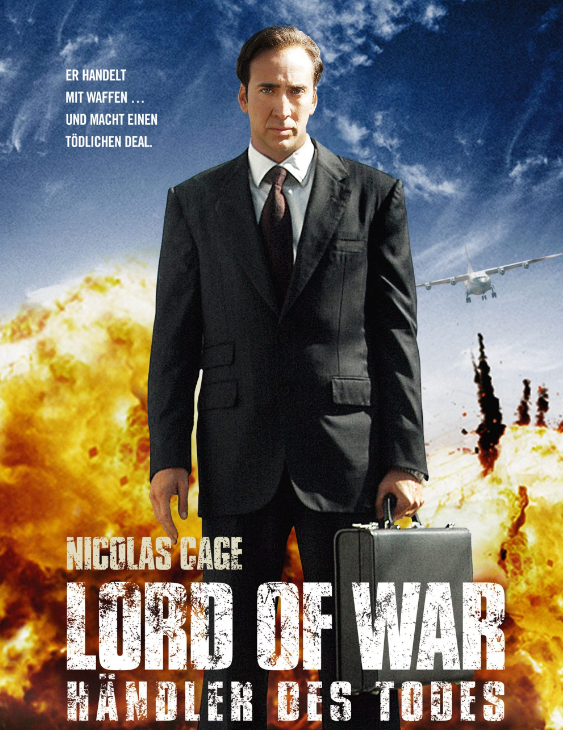 Nicolas Cage in Lord of War- Filmposter