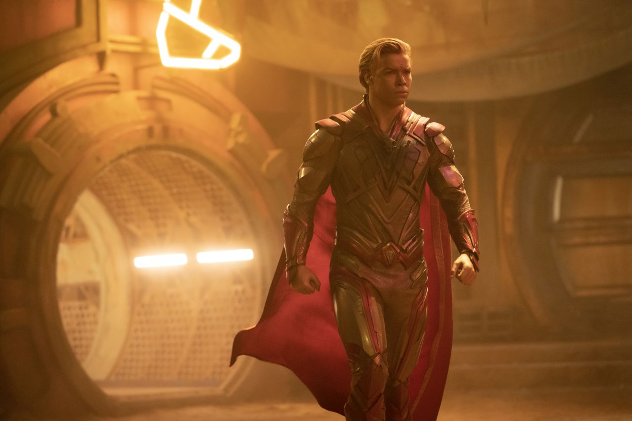 (L-R): Will Poulter als Adam Warlock in Marvel Studios' Guardians of the Galaxy Vol. 3