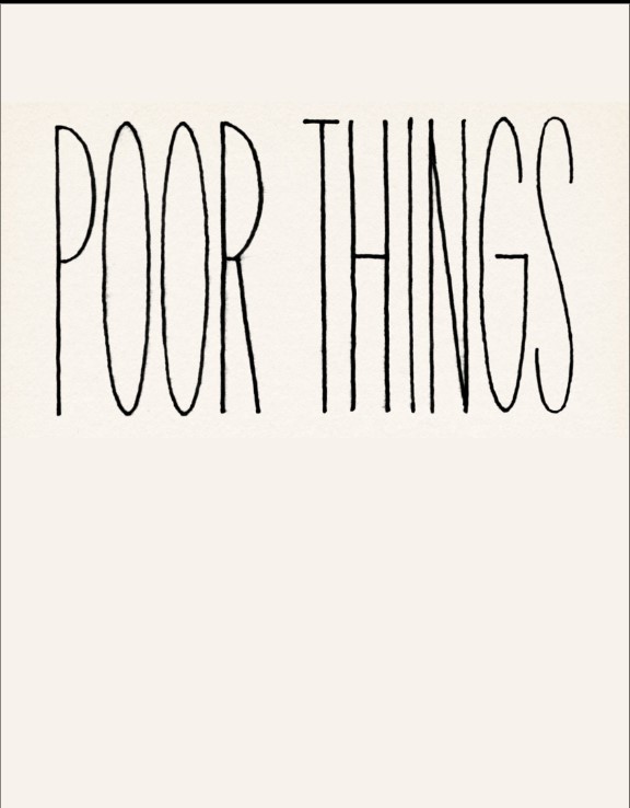 Teaser Schriftzug zu Poor Things mit Emma Stone