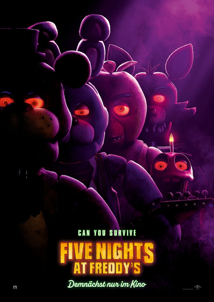 FIVE NIGHTS AT FREDDY´S : Neuer Trailer zur Verfilmung des Horror-Game-Phänomens