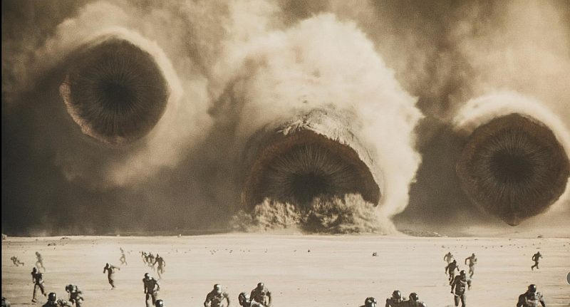 Sandwürmer in Dune: Part 2
