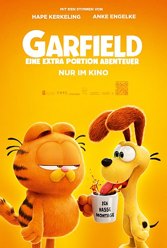 Deutscher Trailer zu „GARFIELD – EINE EXTRA PORTION ABENTEUER“ mit den Stimmen von Hape Kerkeling und Anke Engelke