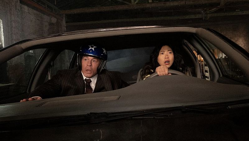 (L-R) John Cena und Awkwafina in Ein Jackpot zum Sterben