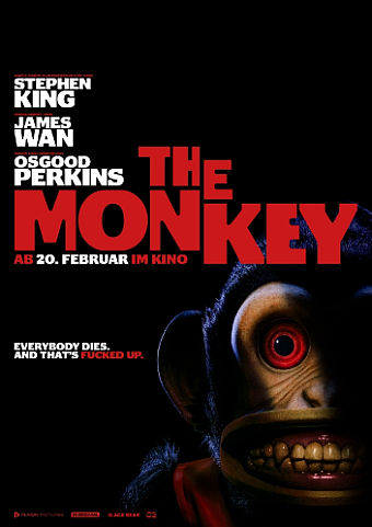 „THE MONKEY“ ist eine Mischung aus Horror, Splatter und rabenschwarzem Humor