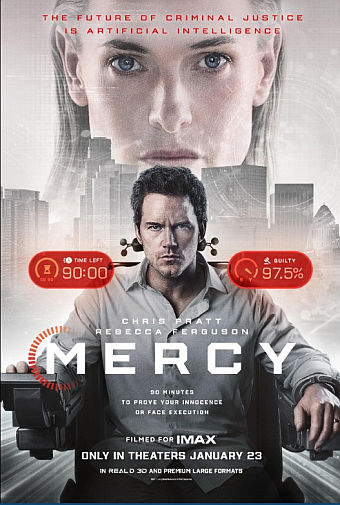 MERCY mit Rebecca Ferguson und Chris Pratt