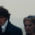 (L-r) JACOB ELORDI als Heathcliff and Actor, Producer MARGOT ROBBIE als Catherine Earnshaw in “Wuthering Heights,”