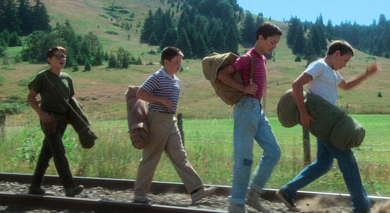 River Phoenix, Corey Feldman, Wil Wheaton, and Jerry O'Connell in Stand by Me: Das Geheimnis eines Sommers (1986)