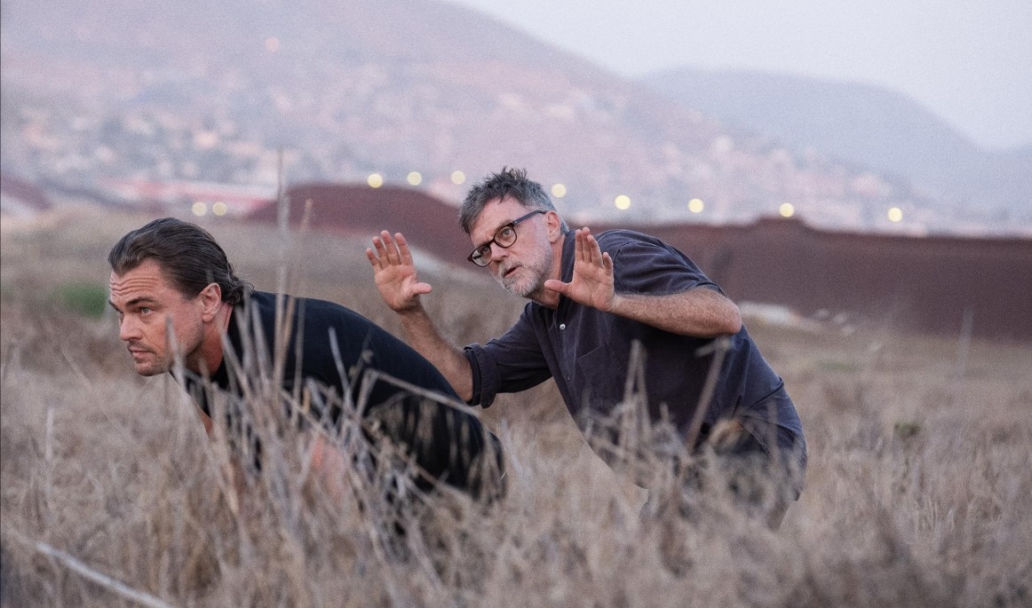 Leonardo DiCaprio and Paul Thomas Anderson in One Battle After Another (2025)
