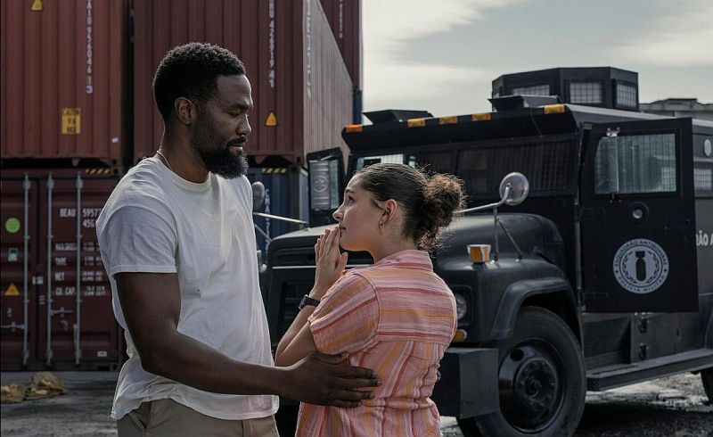 Billie Boullet and Yahya Abdul-Mateen II in Man on Fire (2026)
