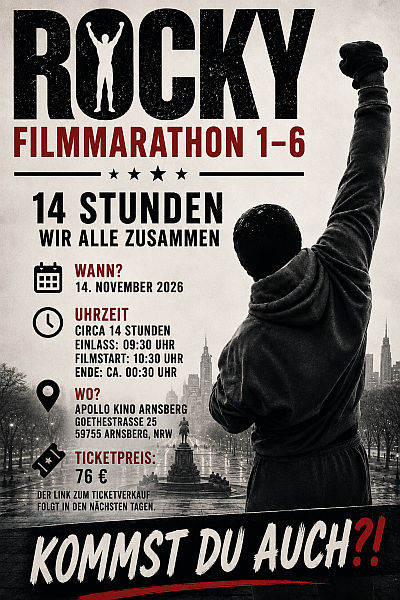 ROCKY FILM MARATHON IM APOLLO KINO ARNSBERG