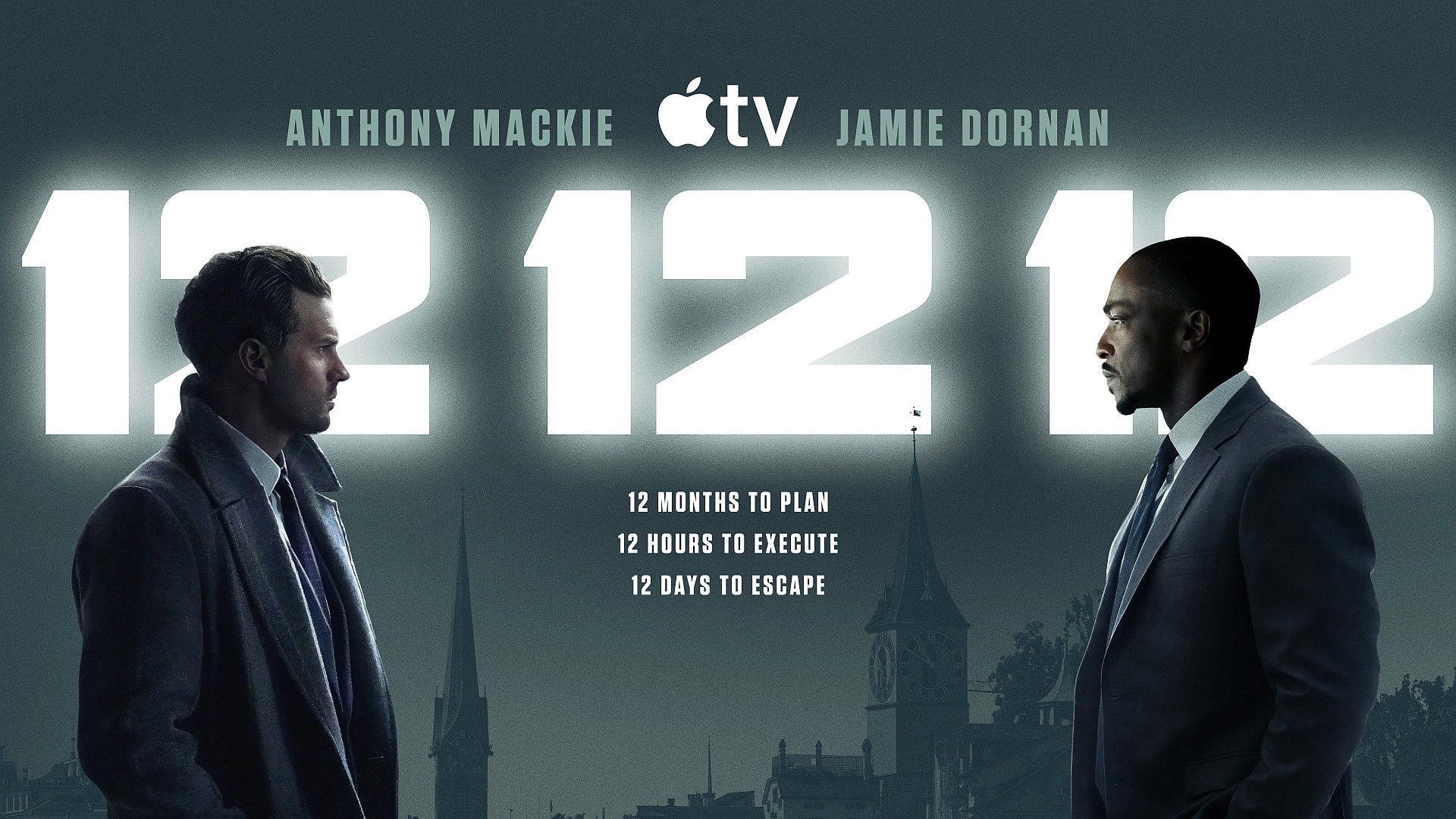 (L-R) JAMIE DORNAN UND ANTHONY MACKIE IN 12 12 12 AUF APPLE TV