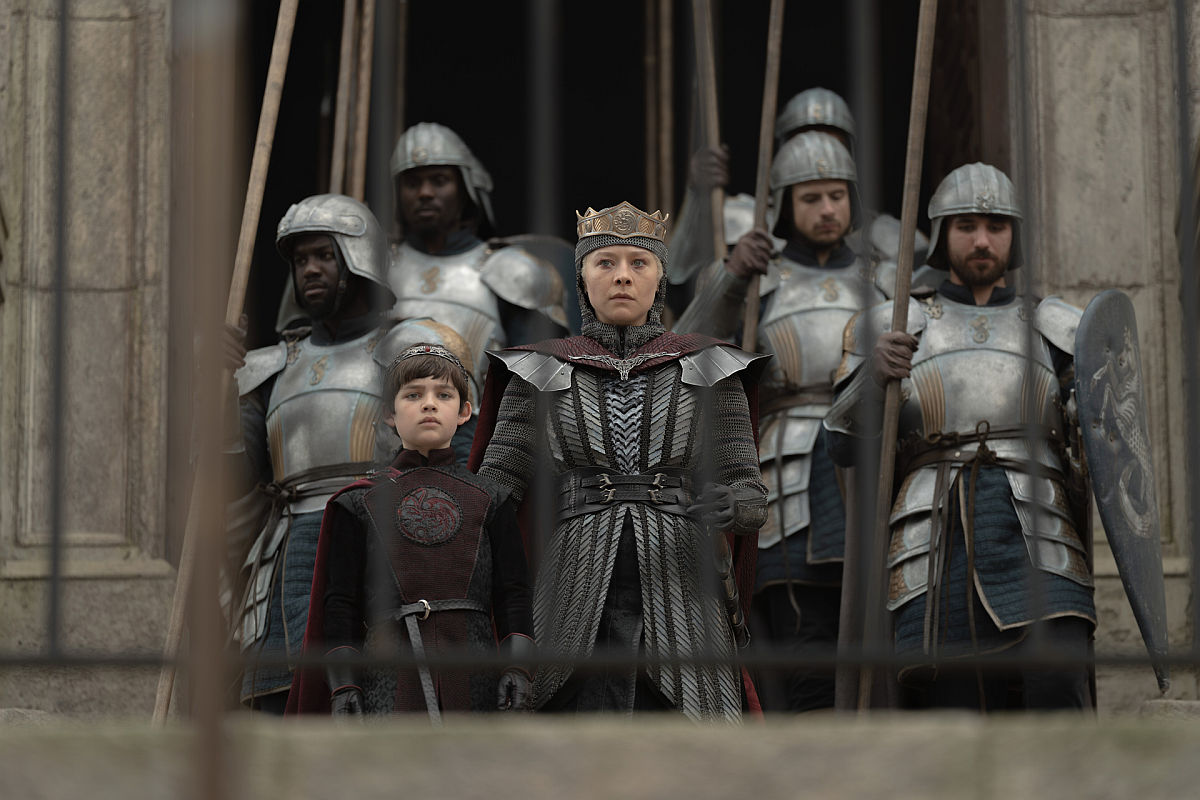(L-R) Oscar Eskinazi, Emma D’Arcy
in House of the Dragon -Staffel 3 - Episode 8