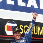 Michael Schuhmacher feiert seinen Triumph mit dem Benetton Team in Schumacher ‘94 - Die Geburt einer Legende