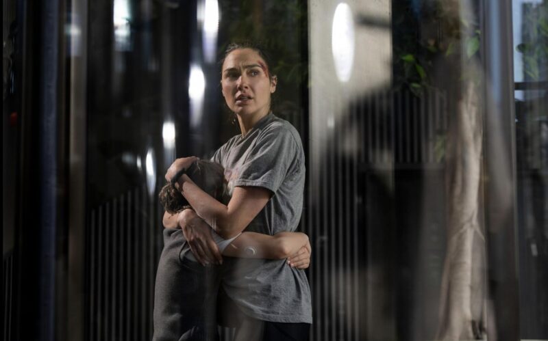 Rory Wilmot and Gal Gadot in The Runner (2026)