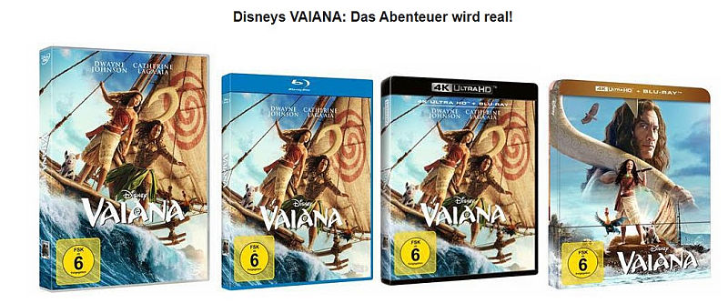 VAIANA - DVD, BLU-RAY-4kUHD